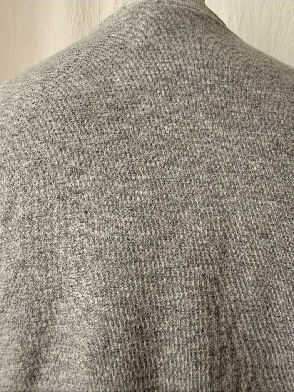 Eileen Fisher Light Gray Organic Cotton Crewneck Knit Bomber-style Jacket, sz L - Picture 7 of 9